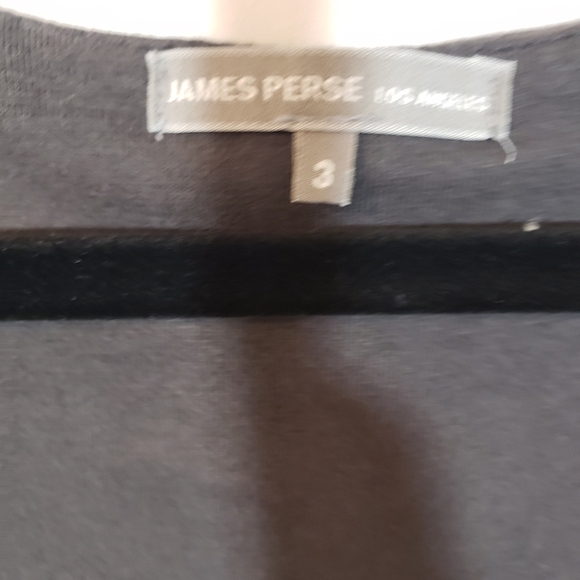 James Perse Gray Empire Waist Short Sleeve Dress​ - Picture 4 of 6